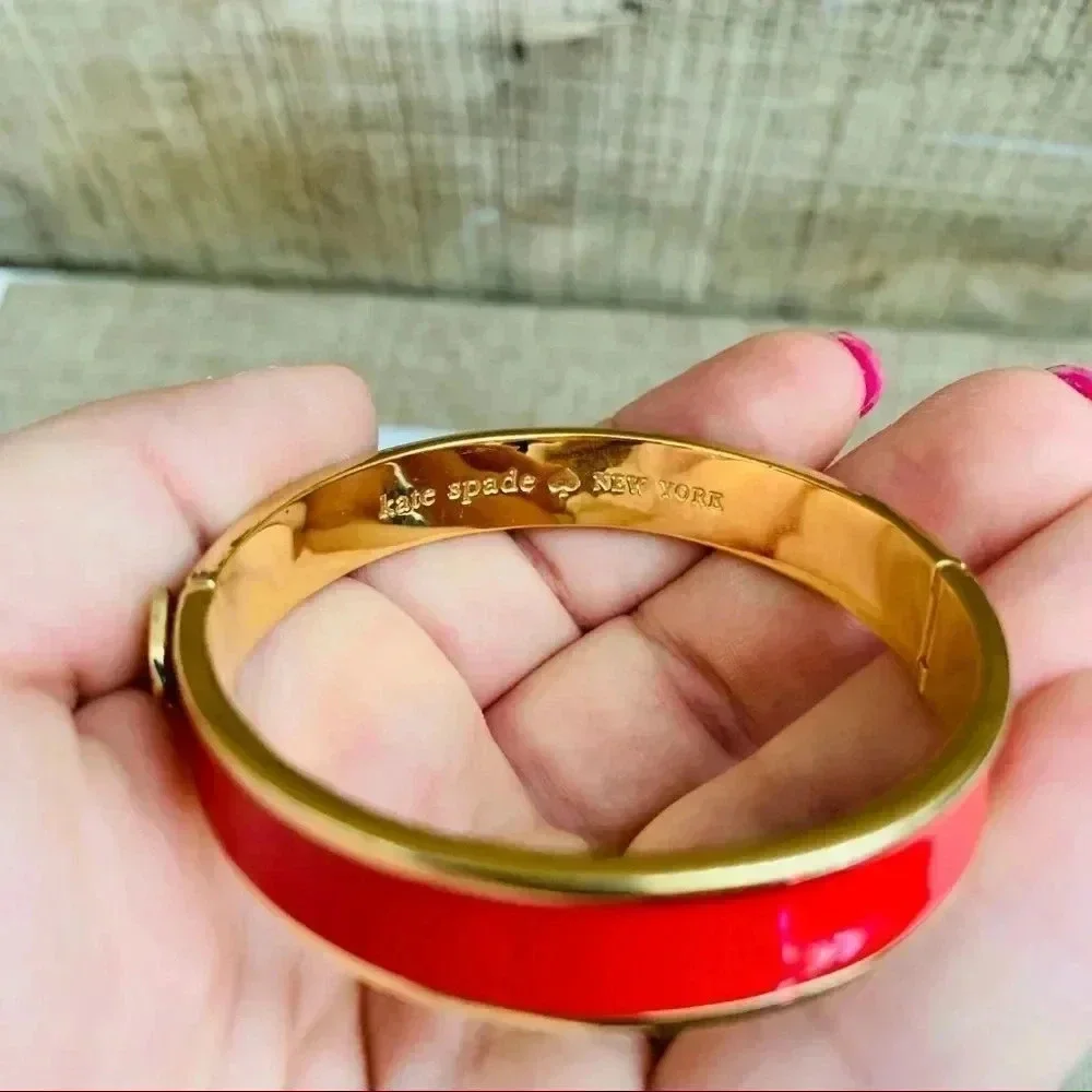 Kate Spade Heart Enamel Bangle - Picture 4 of 5